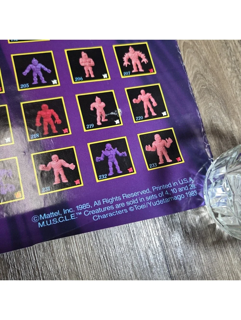 Vintage 1985 Muscle Men Mattel M.U.S.C.L.E. Figure Poster 23x35 - ORIGINAL